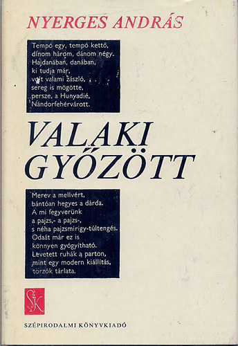 Nyerges András: Valaki győzött antikvár