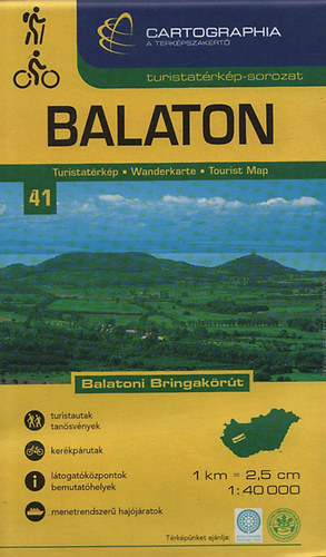 Balaton turistatérkép (Cartographia turistatérkép-sorozat 41.) - Balatoni Bringakörút antikvár