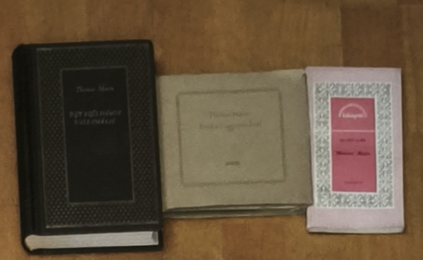 Thomas Mann, Halász Előd: 2db Thomas Mann mű + ajándék életrajzi mű (összesen 3db könyv) - Ének a kisgyermekről, Egy szélhámos vallomásai + Thomas Mann (Halász Előd) antikvár