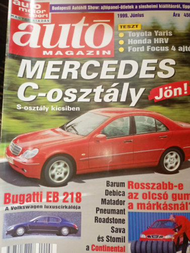 Nincs feltüntetve: Autó magazin 1999. június antikvár