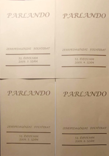 Parlando – Zenepedagógiai Folyóirat 51. évfolyam 3-6. szám antikvár
