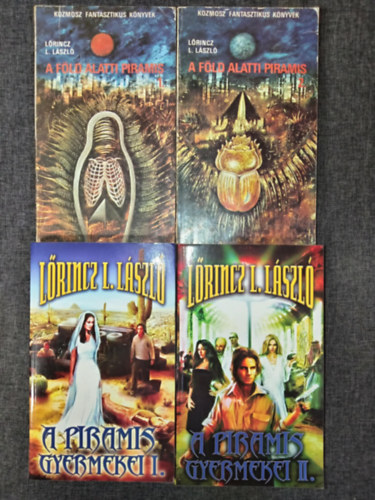 Lőrinc L. László (Leslie L. Lawrence): "A piramis" teljes sorozat: A Föld alatti Piramis I-II. + A Piramis gyermekei I-II. antikvár