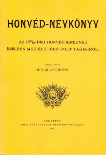 Honvéd-névkönyv könyv