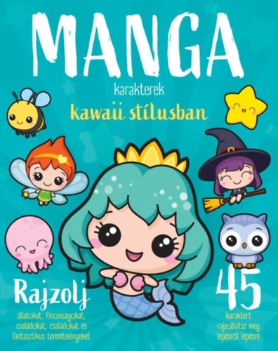 Manga karakterek kawaii stílusban könyv