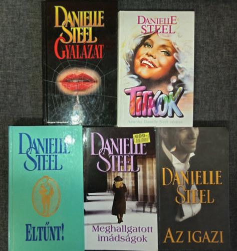Danielle Steel: (5db) Danielle Steel romantikus könyvcsomag: Gyalázat / Titkok / Eltűnt! / Meghallgatott imádságok / Az igazi antikvár