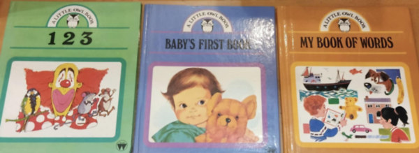 Brenda Apsley, John Millington (illus.), Hilda Young, Jo Berriman (illus.), David Fryer (illus.): 3 db "A Little Owl Book": 1 2 3 + Baby's First Book + My Book of Words antikvár