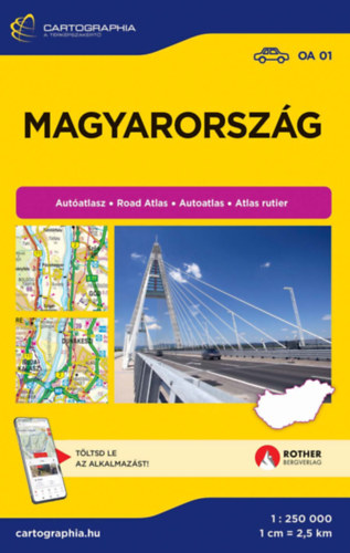Cartographia Kiadó: Magyarország autóatlasz könyv