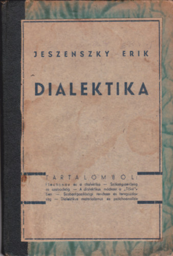 Jeszenszky Erik: Dialektika antikvár