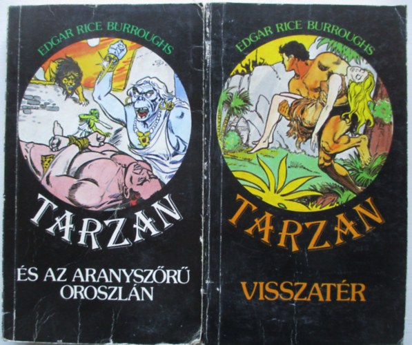 2 db Tarzan együtt: Tarzan visszatér + Tarzan és az aranyszőrű oroszlán. antikvár