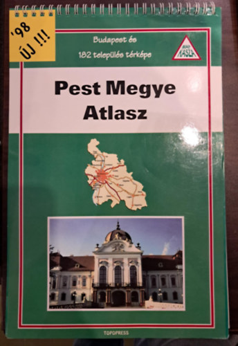 Pest Megye Atlasz - Budapest és 182 település térképe antikvár