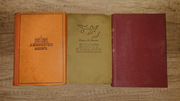 Daphne Du Maurier: 3 kötet Daphne Du Mauriertől háború előtti kiadásban: A Manderley ház asszonya, Bál és ostrom, Halott  éjszakák antikvár