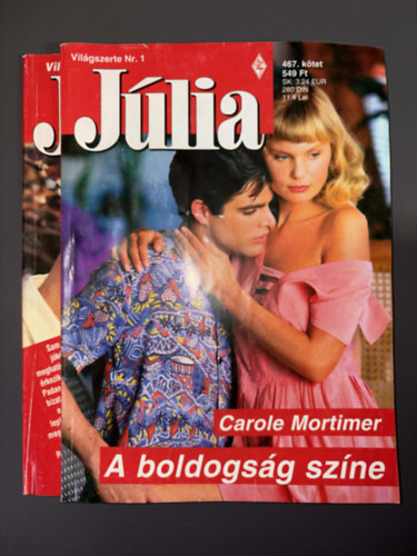 2 db. Júlia füzet: 209., 467.: Férjnek való + A boldogság színe antikvár