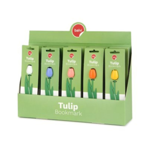 BALVI Gifts: Tulipán könyvjelzők vegyes színekben ajándék könyvhöz