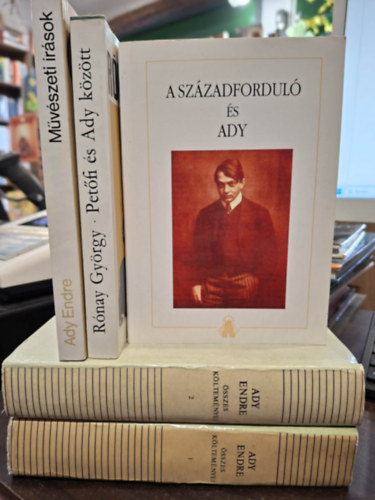 Ady Endre, Vezér Erzsébet (szerk.), Rónay György, Gaszner Tibor (szerk.): 4 mű 5 kötetben Ady Endre, KÖNYVMENTŐ AJÁNLAT: Ady Endre Művészeti írások, Petőfi és Ady között, A századforduló és Ady, Ady Endre összes költeményei I-II. antikvár