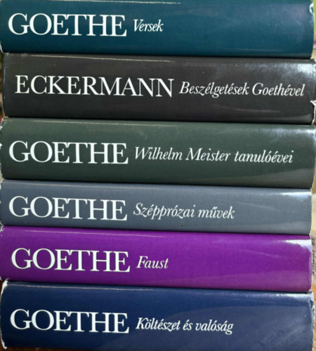 Goethe, Johann Peter Eckermann: 6 db Goethe kötet antikvár