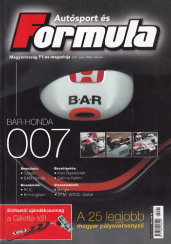 Bethlen Tamás (főszerk.): Autósport és Formula 2005. február - december számok (10 db. lapszám) antikvár