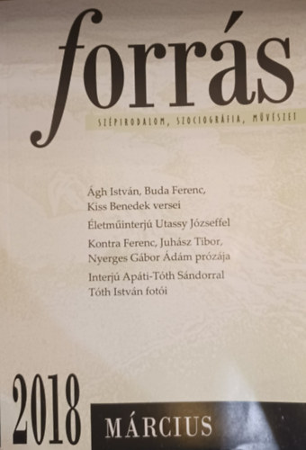 forrás 2018 március - Szépirodalom, szociográfia, művészet antikvár