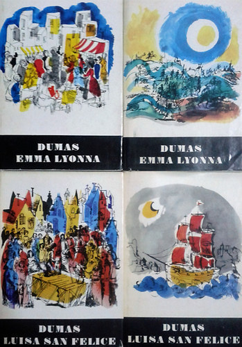 Aexandre Dumas: Emma Lyonna I-II. + Luisa San Felice I-II. antikvár