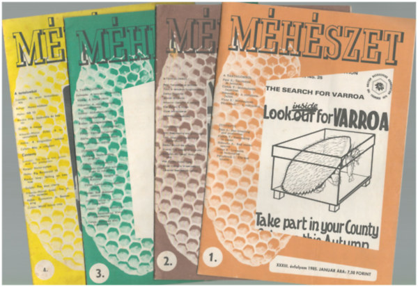 Méhészet folyóirat 33. évfolyam ( 1985. teljes ) antikvár