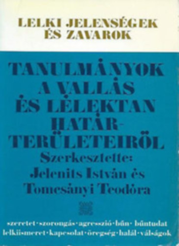 Jelenits István: Tanulmányok a vallás és lélektan határterületeiről antikvár