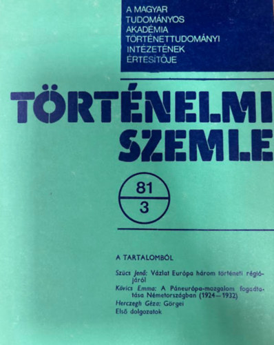 Történelmi szemle 81/3 antikvár