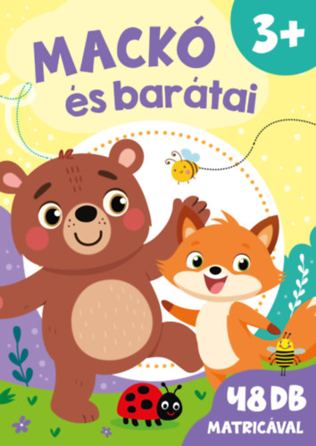 Mackó és barátai - matricás füzet 3+