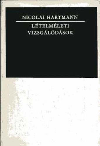 Nicolai Hartmann: Lételméleti vizsgálódások antikvár