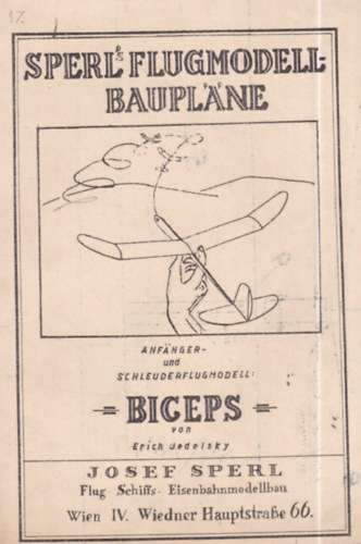 5 db repülőgépmodell tervrajz: Funkenteufel, Slalome, Biceps, Zaunkönig, Sperber antikvár