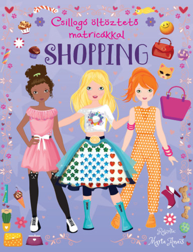 Csillogó öltöztető matricákkal - Shopping könyv