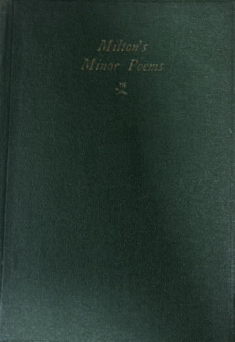 Milton's minor poems antikvár