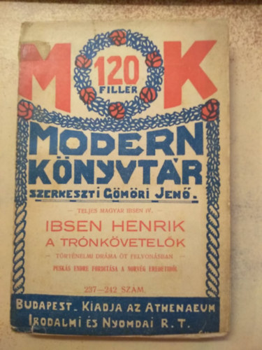 Ibsen Henrik: A trónkövetelők antikvár