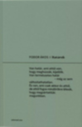 Fodor Ákos: Határok antikvár