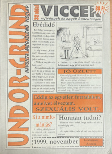 Undor-grund 1999.november antikvár
