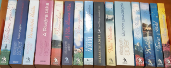 Párizsi randevú + Riviéra Hotel + Toszkánai nyár + Kalifornia, szívem + Ház Amalfin + Bűnös gazdagok + Velem Velencében + San Diego mindent visz + Halál a tóparton + A Villa Mimosa titka + A Riviéra titka antikvár