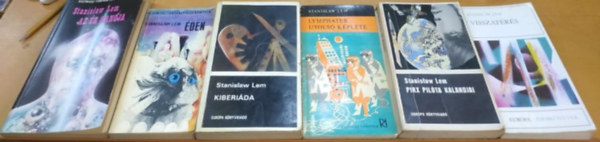 Stanislaw Lem: 6 db Stanislaw Lem: Az Úr hangja + Éden + Kiberiáda + Lymphater utolsó képlete + Pirx pilóta kalandjai + Visszatérés könyv