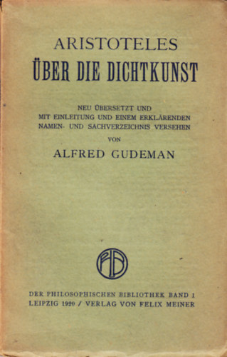 Aristoteles: Über die Dichtkunst antikvár