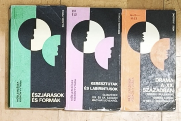 Balassa Péter, Eisemann György, Mész Lászlóné: 3db kötet a Műelemzések Kiskönyvtára sorozatból - Dráma a XX. században, Keresztutak és labirintusok, Észjárások és formák antikvár
