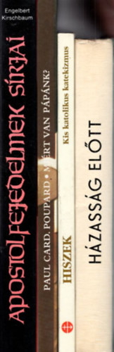 Engelbert Kirschbaum, Dr. Bánk József, Paul Card. Poupard: 4 db vallási könyv: Házasság előtt + Hiszek - Kis katolikus katekizmus + Miért van pápánk? + Az apostolfejedelmek sírjai antikvár