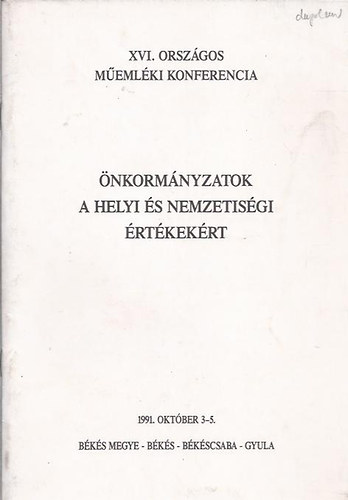 Önkormányzatok a helyi és nemzetiségi értékekért antikvár