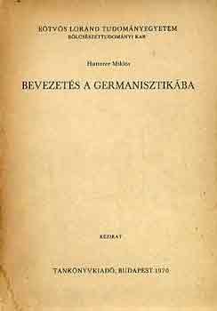 Hutterer Miklós: Bevezetés a germanisztikába antikvár