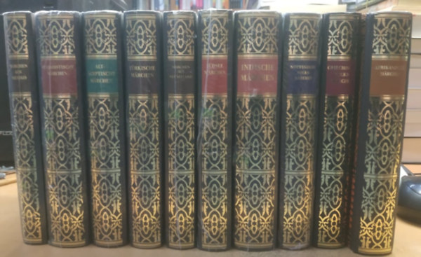 Bechtermünz Verlag: 10 kötet Világ meséi, német nyelvű: Afrikanische Märchen; Alt-Agyptischen Märchen; Buddhistische Märchen; Griechische Volksmärchen; Indische Märchen; Märchen  aus Mexiko; Märchen aus Neuseeland; Norwegische Volksmärchen; Südsee Märchen; Türkische Märchen antikvár