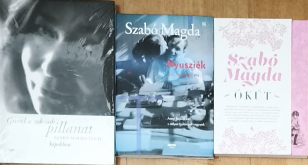 Szabó Magda: 3db életrajzi Szabó Magda mű - Gurul a sok-sok pillanat-Szabó Magda élete képekben, Ókút, Nyusziék-Napló 1950-1958 antikvár