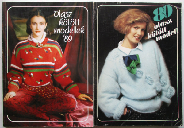 Olasz kötött modellek '80. + Olasz kötött modellek '89. antikvár