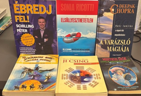 Több szerző: (6 darab) Misztikus erők: Élet a születés előtt; A varázsló mágiája; Ji csing haladóknak; Titokzatos erők- csodás esetek; Elsüllyeszthetetlen; Ébredj fel antikvár