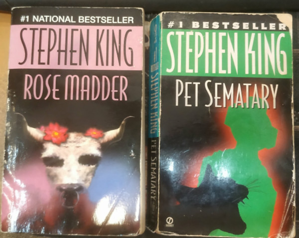 Stephen King: 2 db Stephen King: Rose Madder + Pet Sematary antikvár