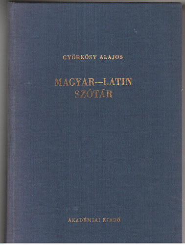 Györkösy lajos: Magyar-latin szótár antikvár