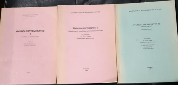 Dr. Hrotkó Károly - Dr. Gyuró Ferenc - Dr. Sipos Béla: Gyümölcstermesztés I-III. antikvár