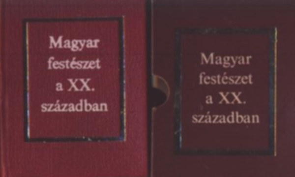 Magyar festészet a XX. században (magyar-német-orosz) - Minikönyv antikvár