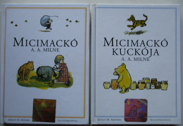 A. A. Milne, Karinthy Frigyes (ford.), Ernest H. Shepard (illusztrátor): Micimackó - Micimackó kuckója (2 mű - Karinthy Frigyes fordításában, Ernest H. Shepard illusztrációival) könyv