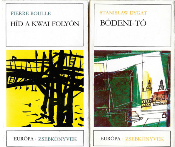 3 db Európa - Zsebkönyvek,Pierre Boulle: Híd a Kwai folyón, Stanislaw Dygat: Bódeni-tóZbigniew Safjan: Senki földje antikvár